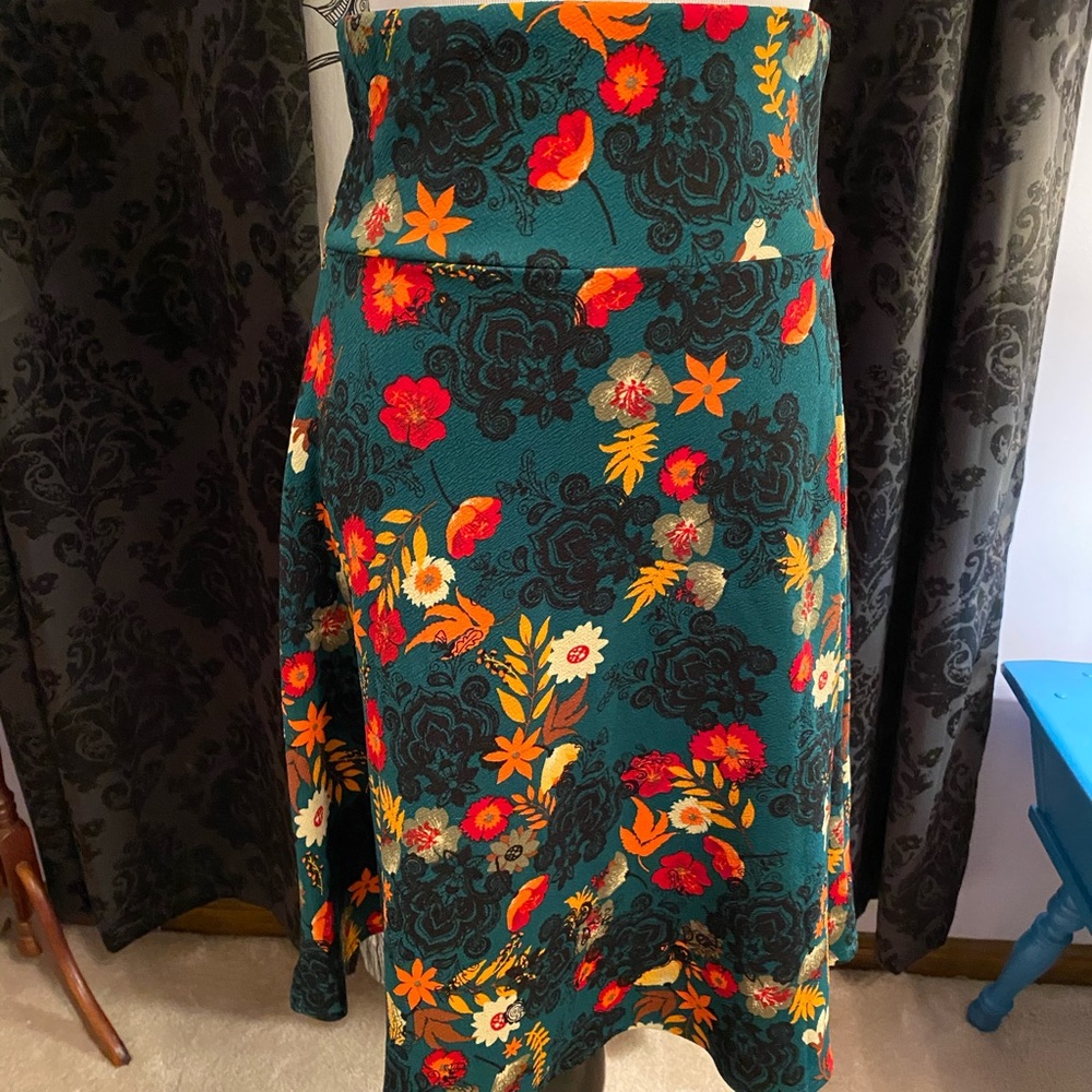 Floral a line skirt